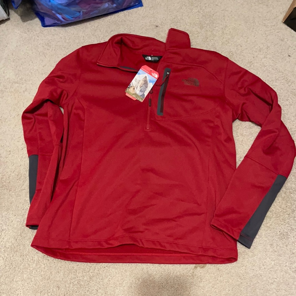 NWT Red North Face pullover